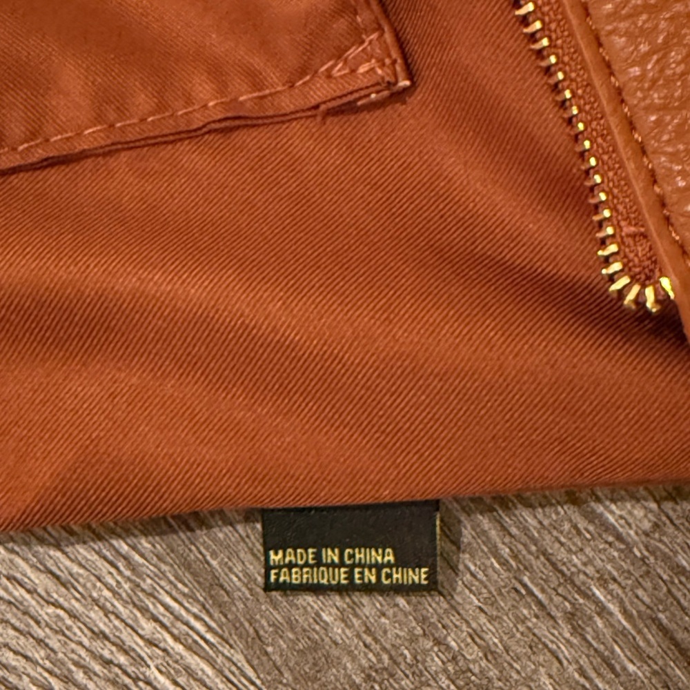 Miztique Cognac Isabelle 2 In 1 Scoop Neck Tote Vegan Leather Removable Pouch - Picture 7 of 16